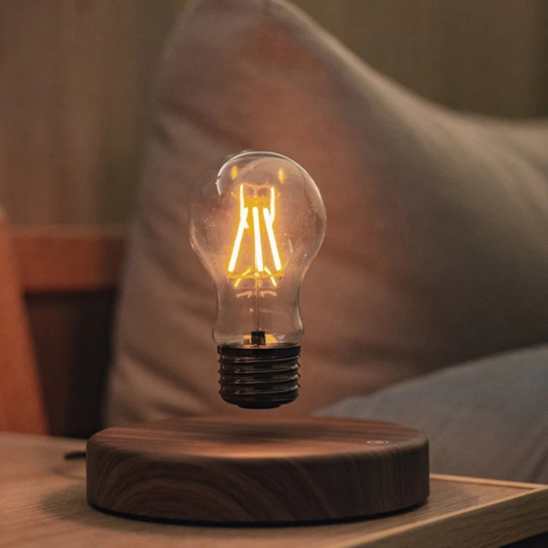 

Magnetic Levitation Lamp Floating Glass LED Bulb Home Office Desk Decoration Creativity Birthday Gift Table Novelty Night Light
