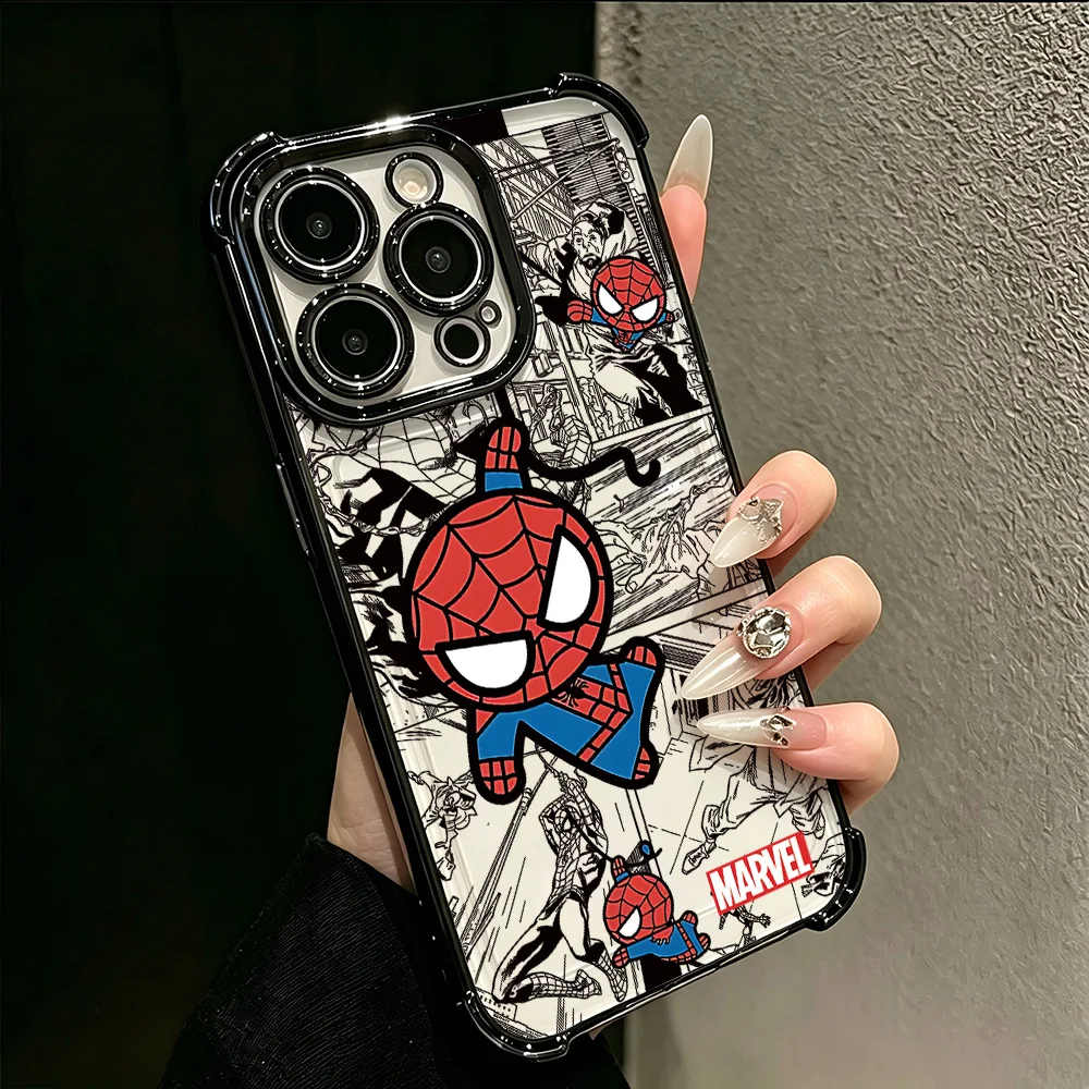 Cool Spiders Mans HOT Plating Phone Case - Anti-Fall Protection with Sleek Design