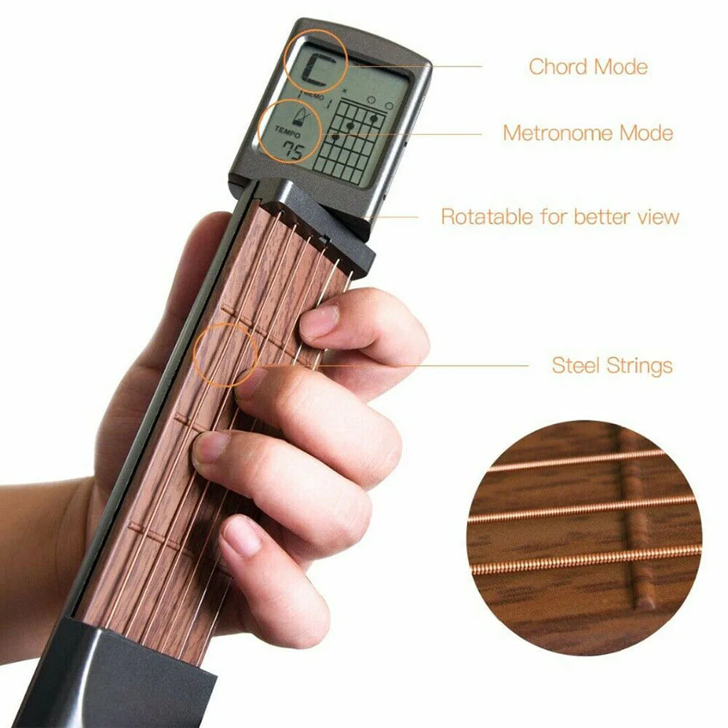 

Digital Guitar Chords Trainer Practice Tool 6 Tone Develop Muscle Memory