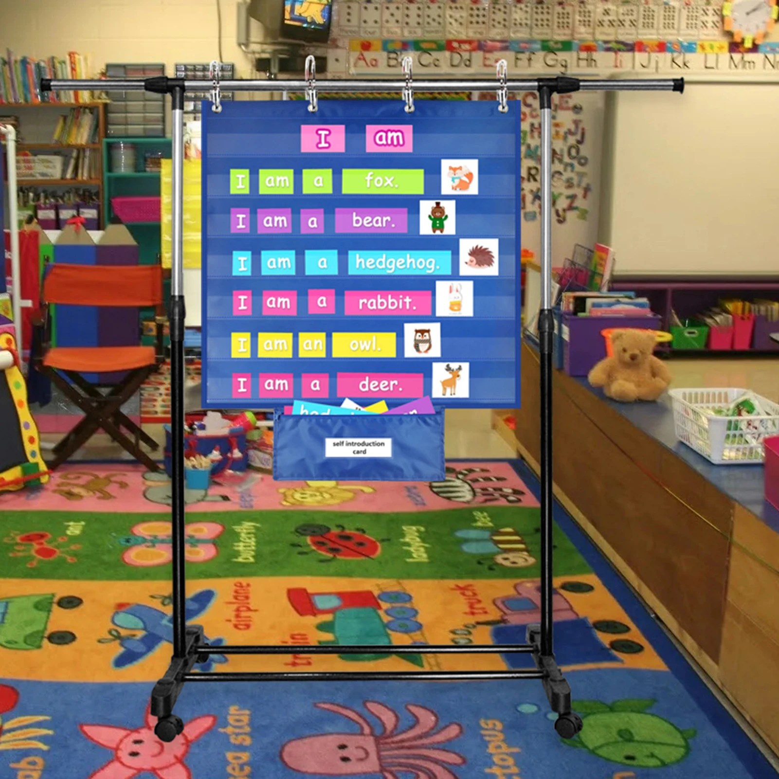 Daily Schedule Pocket Chart 7 Pocket Standard Chart For Classroom Centers Homeschool Teaching Supplies Educational