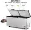Ft Chest Freezer - Large Commerical Deep Freezer with Removable Baskets - Top Open Door Compact Freezer w/Adjustable Temperature 6