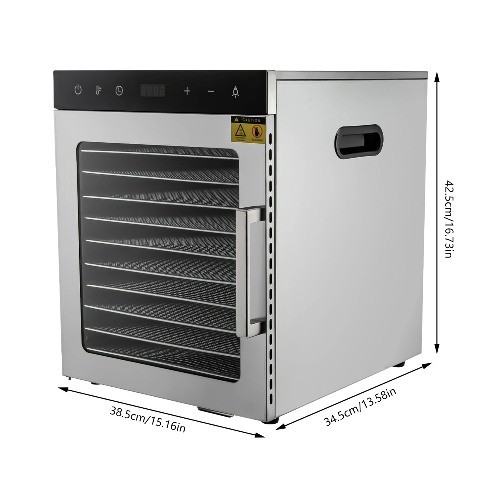10 Tray Commercial Dehydrator Fruit And Vegetable Dryer Industrial Food Dehydration Meat Drying Oven Equipment 800W