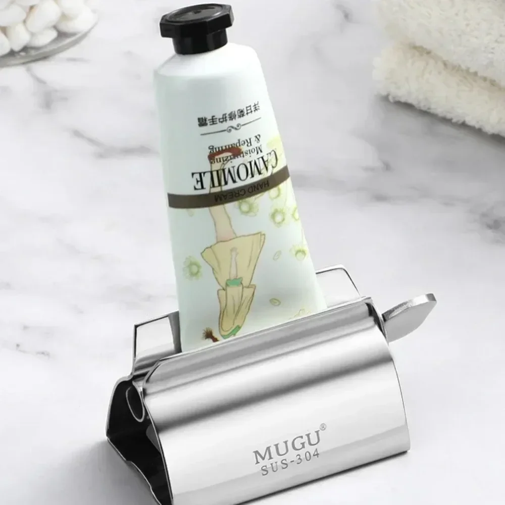 Stainless Steel Toothpaste Tube Squeezer Dispenser Rotary Expressing Roller Cleanser Presser Home Bathroom Accessories toothpaste squeezer