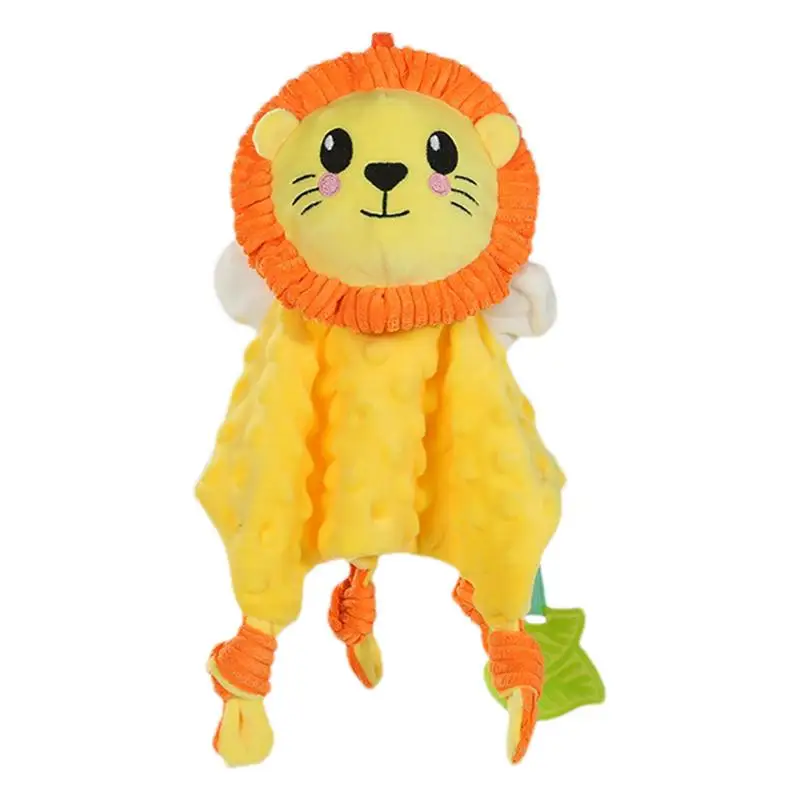 Baby Soothing towel Cute Lion / Bunny Comforter Blanket Animal Doll Cartoon Appease Towel Soothing Toys Baby Sleeping Soother