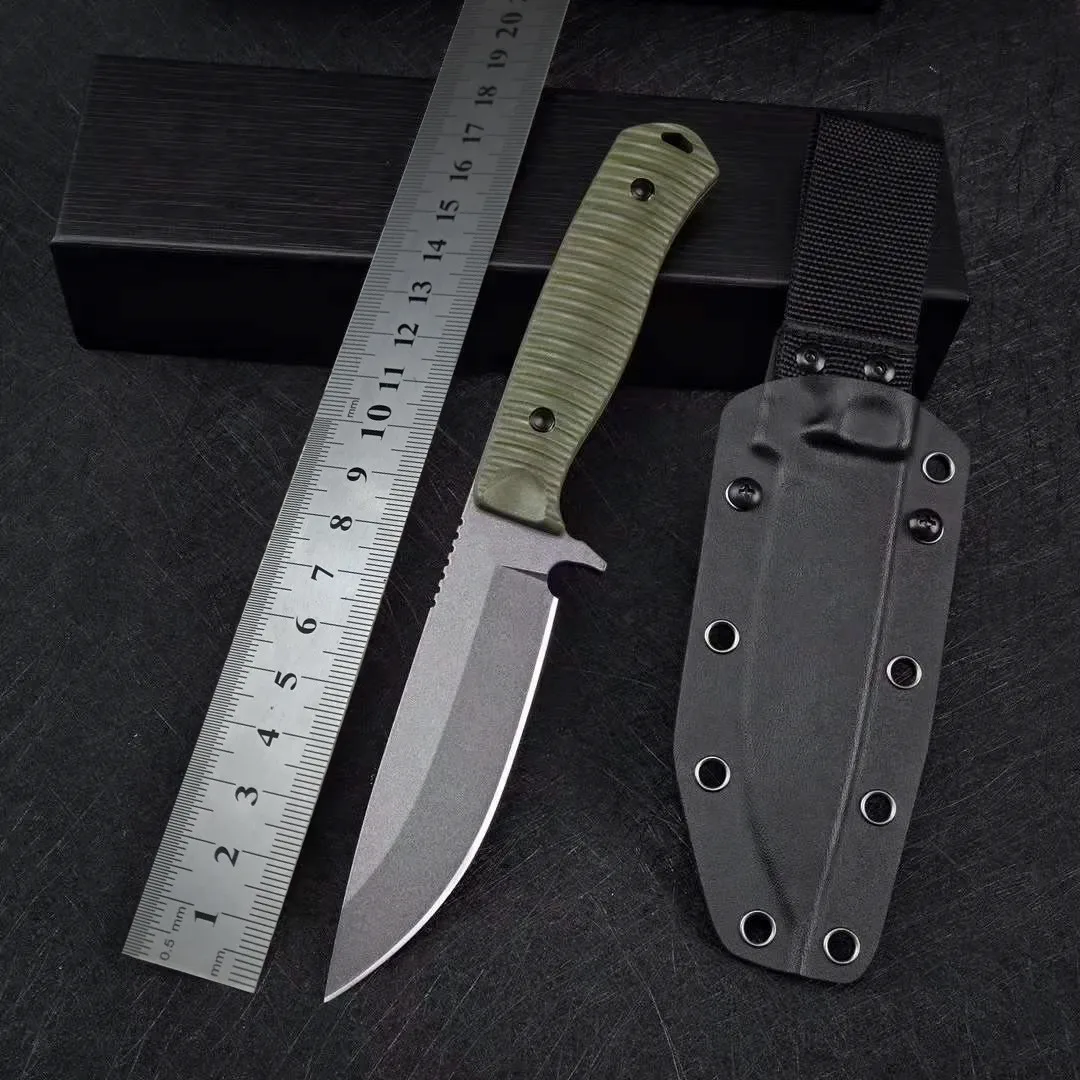 

Охотничий нож BM 539GY AИOИIMUS для выживания высокой твердости CPM-CruWear с острым лезвием OD, зеленые G10 ручки, военные ножи