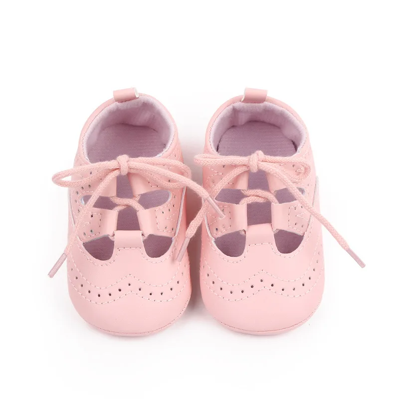 Newborn Baby Boy Girl Shoes Casual PU Leather Baby Shoes Rubber Sole Anti-slip Toddler First Walkers Infant Girl Shoes Moccasins - 5