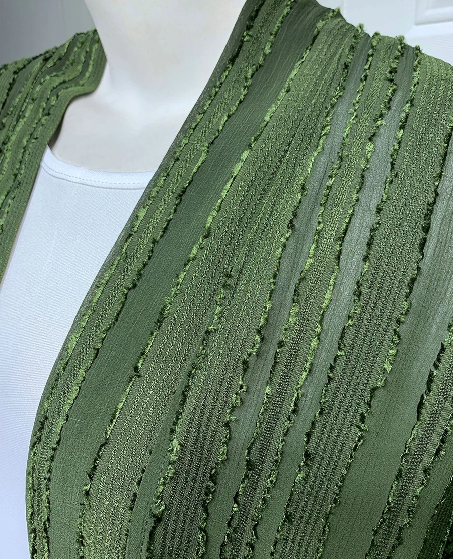 무슬림 기모노 아바야 단색 스트라이프 레트로 에스닉 가디건 로브, 두바이, 중동, 사우디 아라비아 이드 의류, 2023, 겸손하고 패션