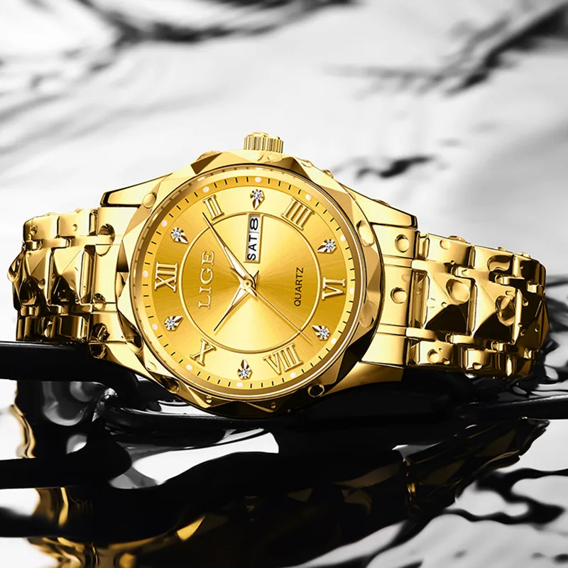 NEW Top LIGE Brand Casual Fashion Watches for Man Sport Military Date Full  Steel  Wrist Watch Men Watch Week Relojes Hombre