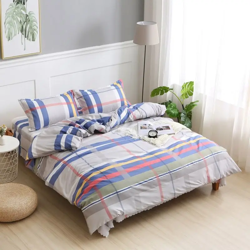 

1PC Dormitory Cotton duvet cover queen king size bedspread quilt cover sanding comfy home textile twin bedding bed comforter