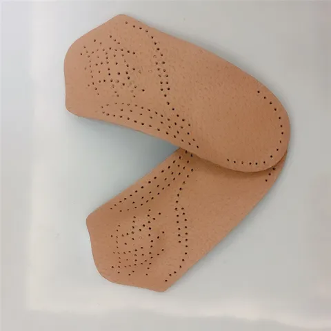 New Leather Arch Half Pad Flat Foot Insoles Invisible Non-slip Thickened Half Pad for Men and Women
