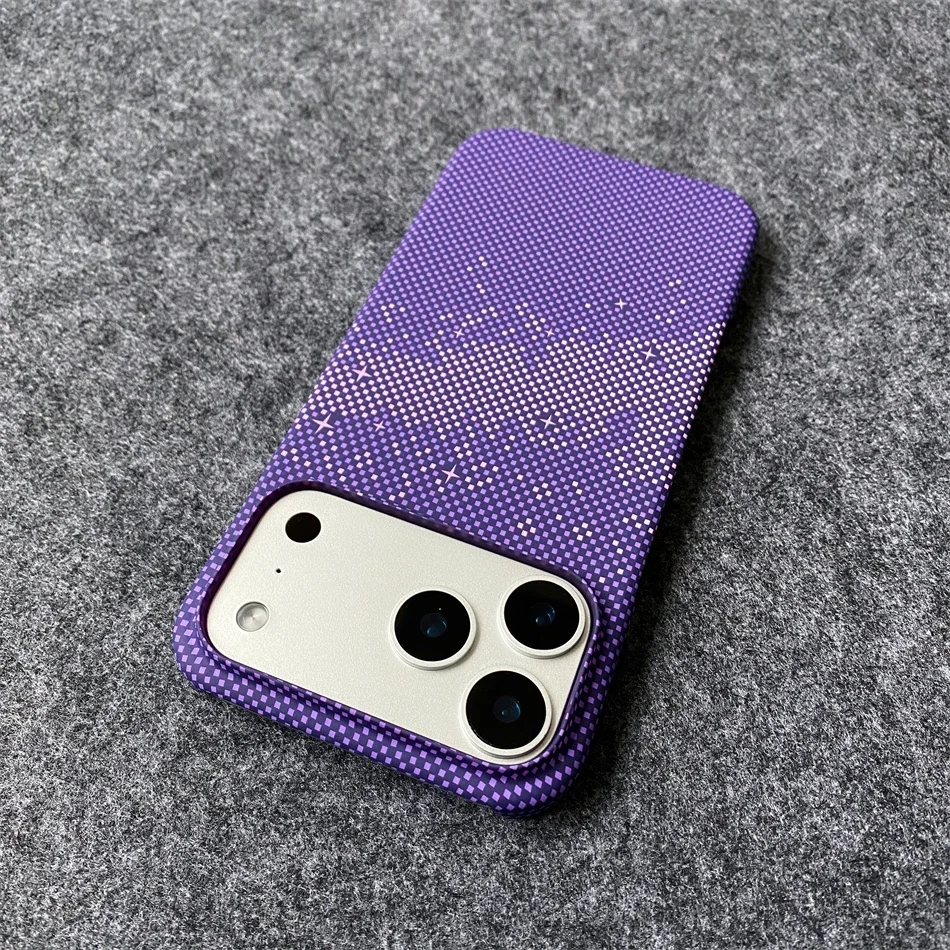 Luxury Slim Carbon Fibre Pattern Frameless Shockproof Phone Case