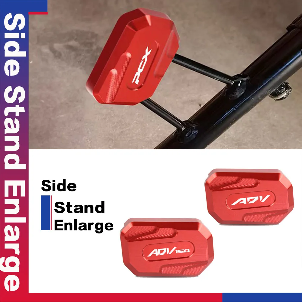 

New Moto For HONDA ADV150 ADV 150 2019-2023 2022 Motorcycle Parts Kickstand Enlarger Support Extension Foot Side Stand Pad Plate