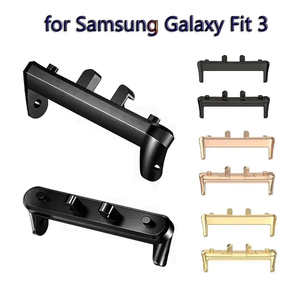 삼성 갤럭시 적합 3 커넥터 스트랩 시계 밴드 팔찌에 대 한 1 쌍 어댑터 316L 스테인레스 스틸 액세서리 맞는 3 18mm 20mm 너비