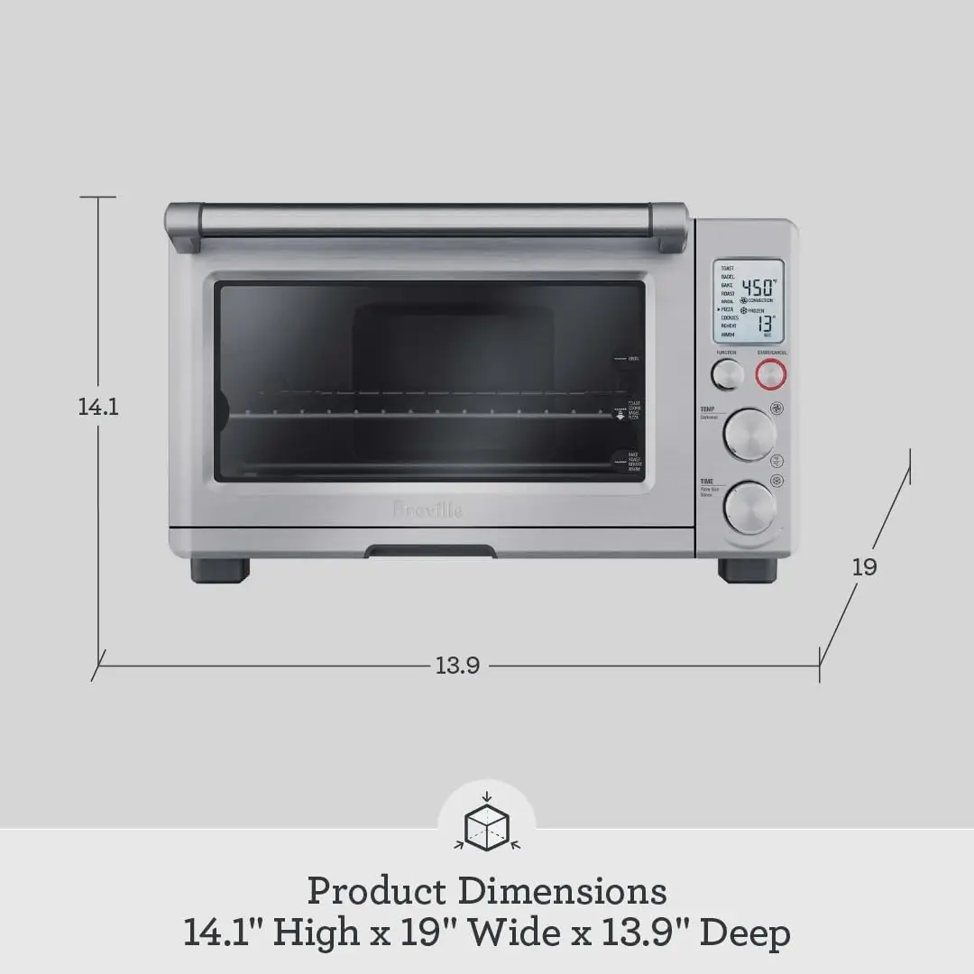 the Smart Oven®, Convection Toaster Oven, Small Electric Countertop Oven, BOV800XL, Brushed Stainless Steel 6