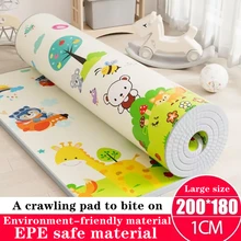 2023 Thicken 1cm NEW Baby Foam Crawling Mat Children EVA Educational Toys Kids Soft Floor Game Mat Chain Fitness Gym Game Carpet