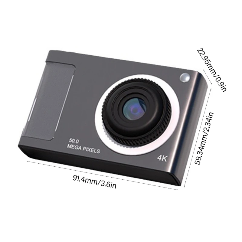 소형 카메라 CCD 센서 카메라 48MP 이중 렌즈 4K 3264x2448 소년 소녀 어린이를위한 디지털 촬영 카메라 P9JD