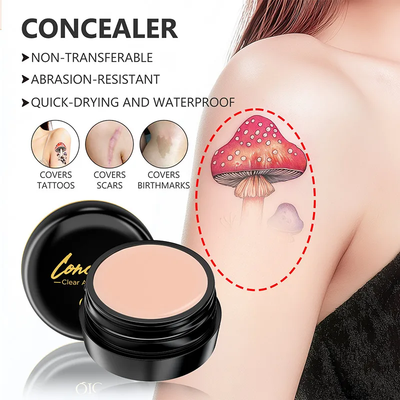 3 Color Waterproof Concealer Remove Dark Circles Nasolabial Folds Facial Foundation Oil Control Lasting Moisturizing Concealer
