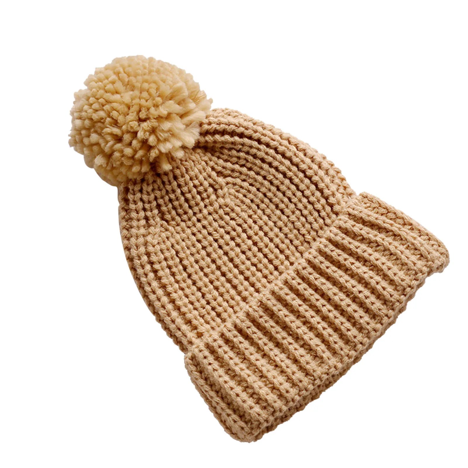 for Baby Hats Baby Winter Warm Hat Newborn Solid Knitted Pompom Hat Infant Toddler Kids Boys Girls And Mittens for