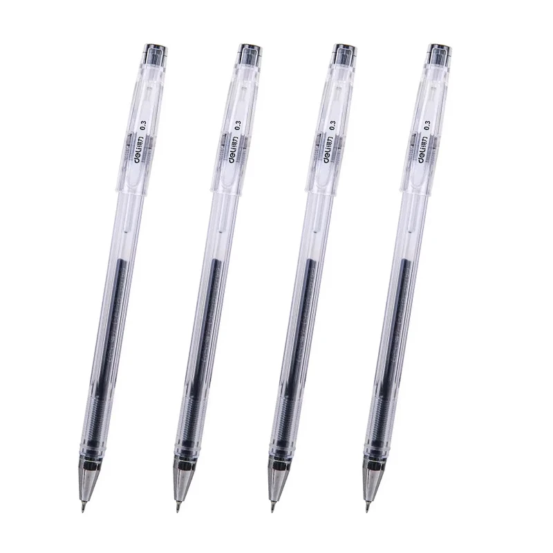 0.2 0.3mm Ultra Fine Gel Pen Shool Office Simple Style Signature Pen Replacement Refill Smooth Writing Stationery Supplies 3