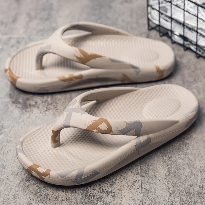 Unisex Men's Slippers Summer Outdoor Flip Flops Soft Men Slippers Clogs Couple Men Platform Sandals Slippers Non-slip Slippers