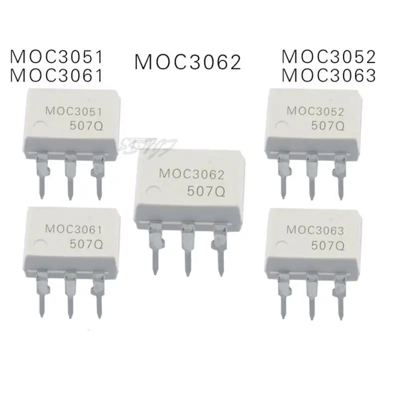 10-pi-ces-MOC3010-MOC3020-MOC3021-MOC3023-MOC3041-MOC3043-MOC3052 ...