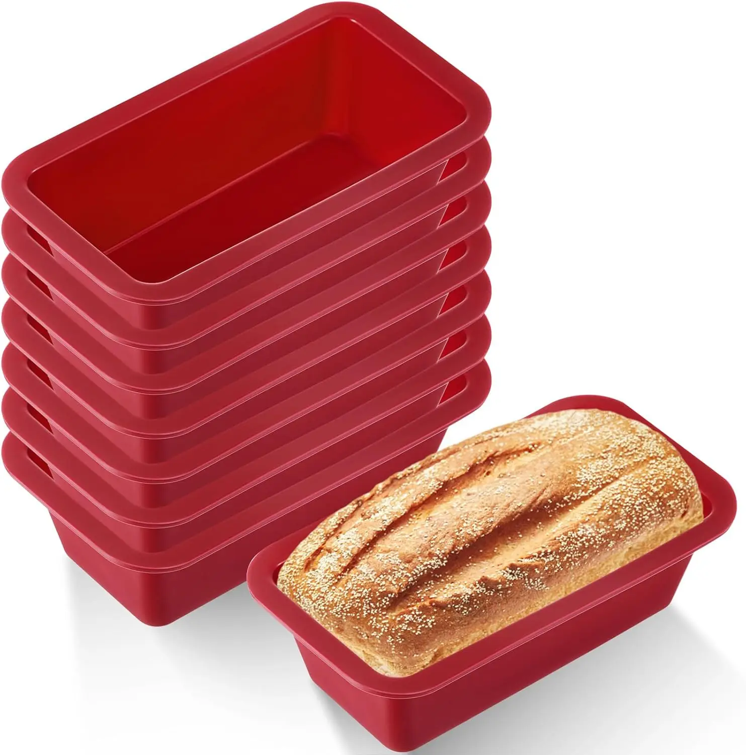 Silicone Baking Molds NonStick Rectangle Cake Pans Mini Loaf Pan Easy Release Bread Toast Mould Kitchen Accessories Pastry Tool Silicone Baking Molds NonStick Rectangle Cake Pans Mini Loaf Pan Easy Release Bread Toast Mould Kitchen Accessories Pastry Tool