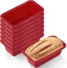 Silicone Baking Molds NonStick Rectangle Cake Pans Mini Loaf Pan Easy Release Bread Toast Mould Kitchen Accessories Pastry Tool