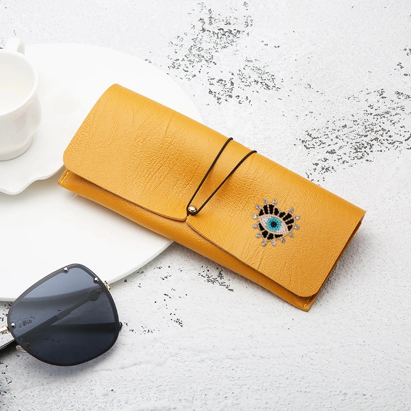 Estuche de gafas de cuero PU para mujer, estuche anteojos con marco portátil, caja de gafas de lectura, estuches de gafas de lujo, nueva moda 2022| | - AliExpress