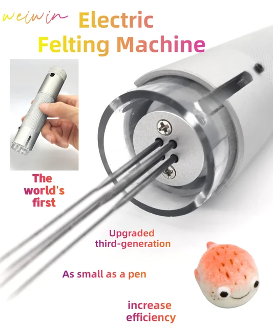 electric needle felting machine felting wool roving wool for felting holder  felting wool felt needles wooden handle - AliExpress