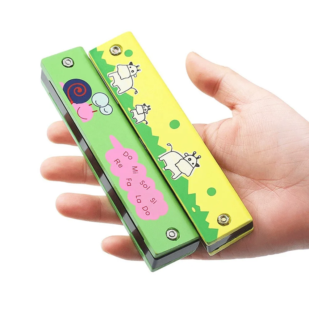 

Wooden Harmonica 16 Holes Educational Gift Instrument Mouth Music Organ Replacement Universal Durable Pratical