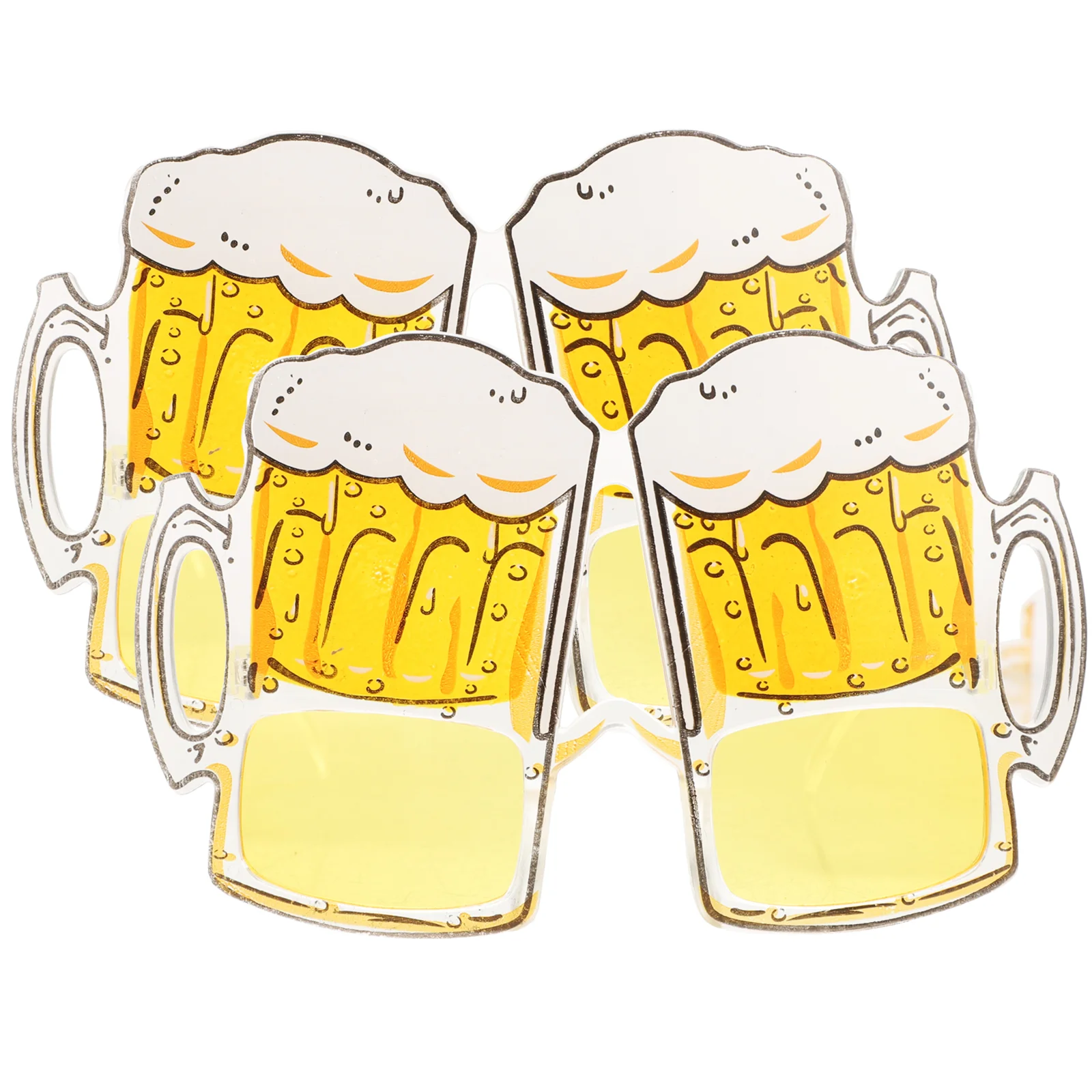 Party Glasses Beer Mug Eyeglasses 2 Pcs Hawaiian Funny Glasses Photobooth Props Festive Party Supplies Costume Accessories