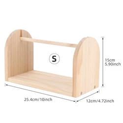 Premium Wooden Yarn Ball Holder - Elegant Storage for Knitting & Crochet Supplies (S - 1Pcs)