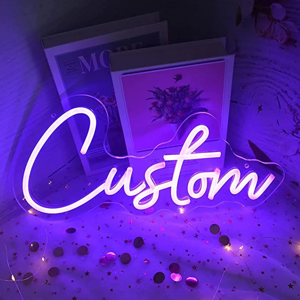 Neon Sign Custom DIY Private Neon Sign For Wedding Name Logo Anime Led