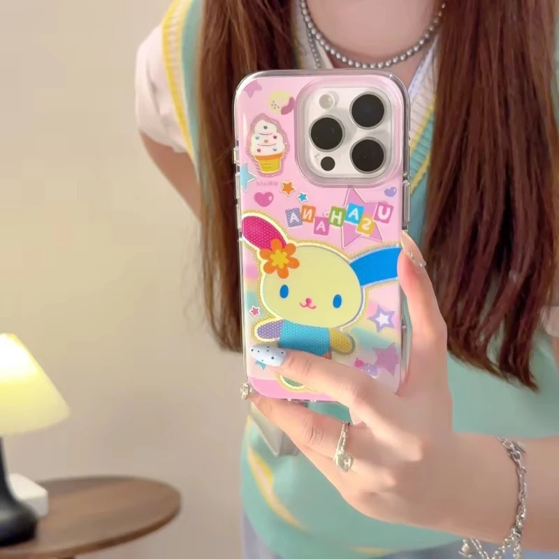 Rainbow Bunny Texture Cover Phone Case - Vibrant & Durable Protection