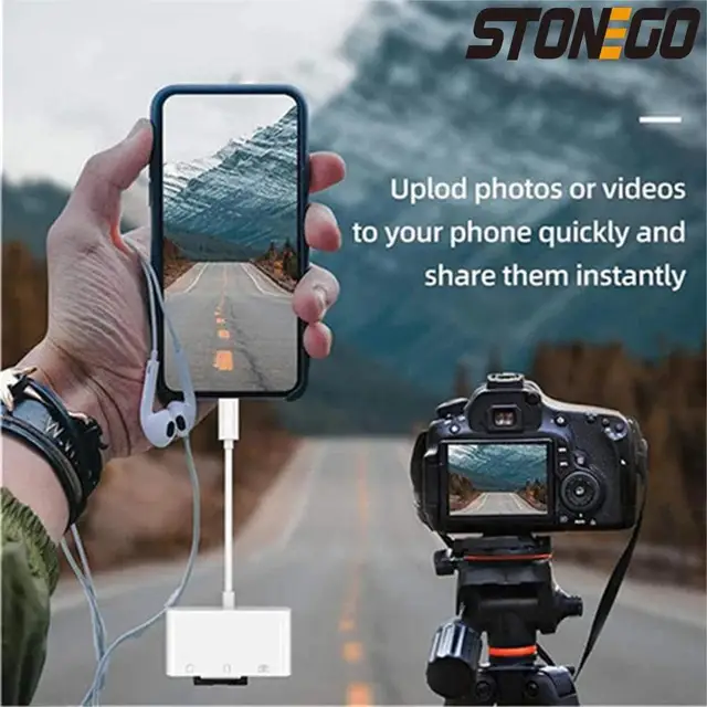 3-in-1 iPhone TypeC to SD & TF Card USB Camera AdapterFor iPhone iPad Card Reader USB Dongle for USB Flash Plug Play 2