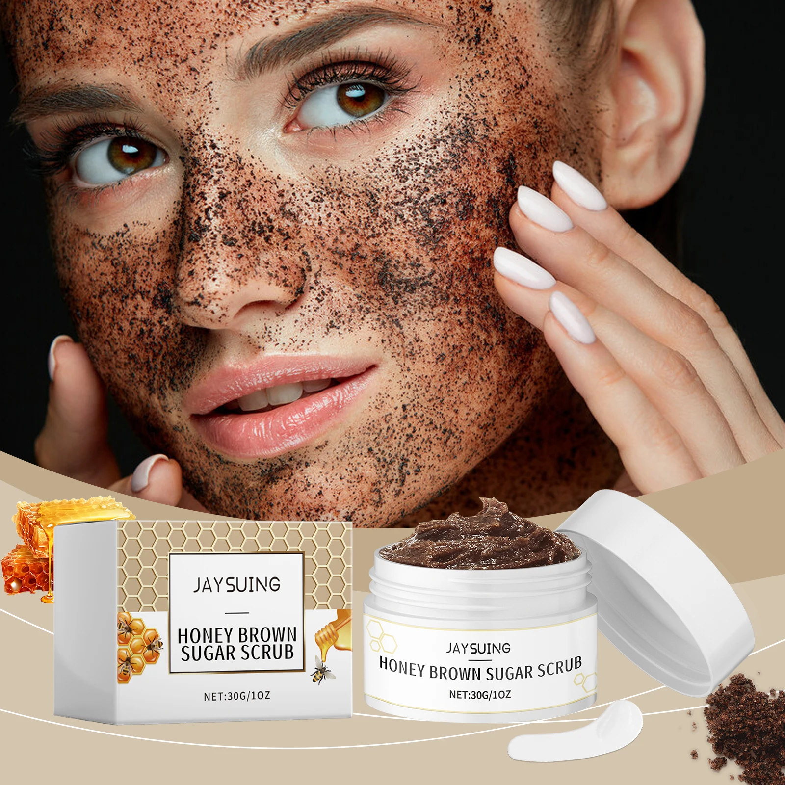 Honey Brown Sugar Scrub Cream Exfoliate Remove Facial Oil Shrink Pores Smooth Moisturize Skin Softening Keratin Cleansing Scrub 1 Honey Brown Sugar Scrub Cream Exfoliate Remove Facial Oil Shrink Pores Smooth Moisturize Skin Softening Keratin Cleansing Scrub 1