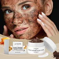 Honey Brown Sugar Scrub Cream Exfoliate Remove Facial Oil Shrink Pores Smooth Moisturize Skin Softening Keratin Cleansing Scrub 1