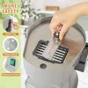 Electric Vegetable Chopper Mandoline Slicer Dicer 4 in 1 Commercial Grade Adjustable Thickness Shredding Onion French Fry Cutter 6