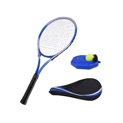 Tennis Racket Tennis Racquet Strings Set Beach Racket Carbon Adults Shaft Trainer Ball Paddle Equipment Shock Carrying Bag