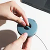Round Wire Winder Box Portable Multifunctional Data Cable Storage Case Container USB Charger Holder Wire Management Organizer 4