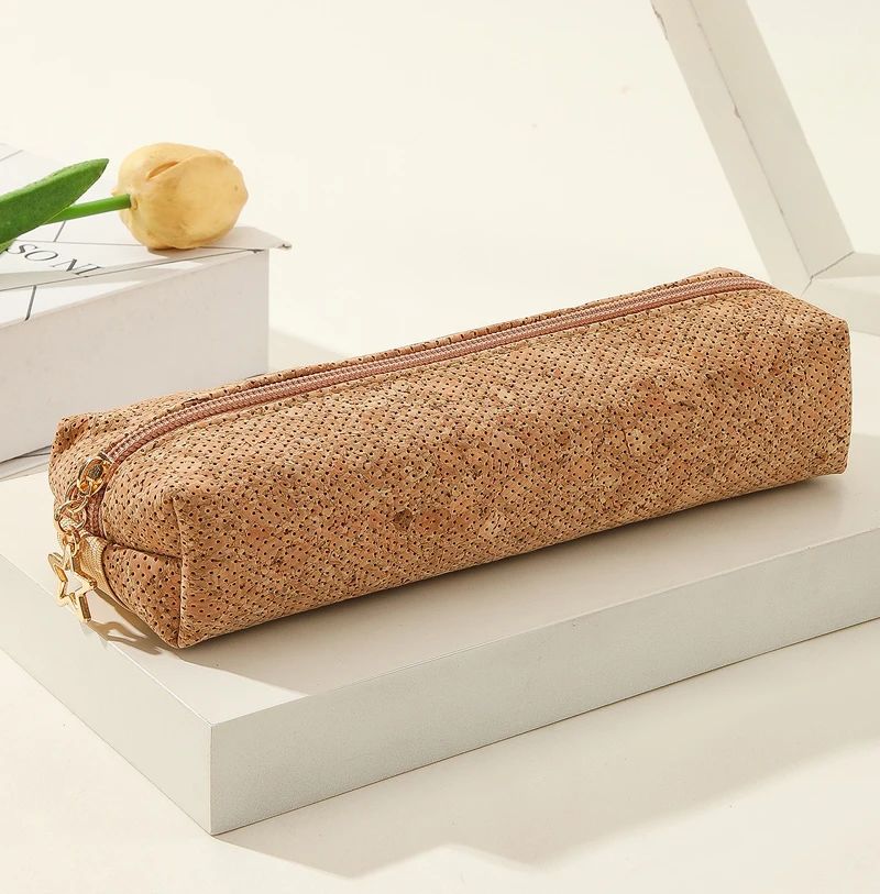 

Dhl50 шт. пробковые кожаные ажурные Длинные сумки для макияжа с принтом смешанные стили