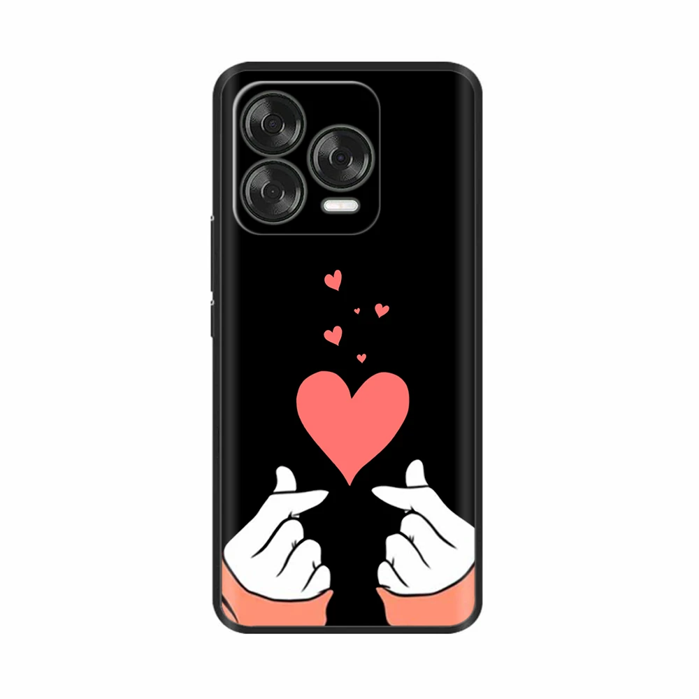 Luxury Black Silicone Back Cover - Elegant Design Case