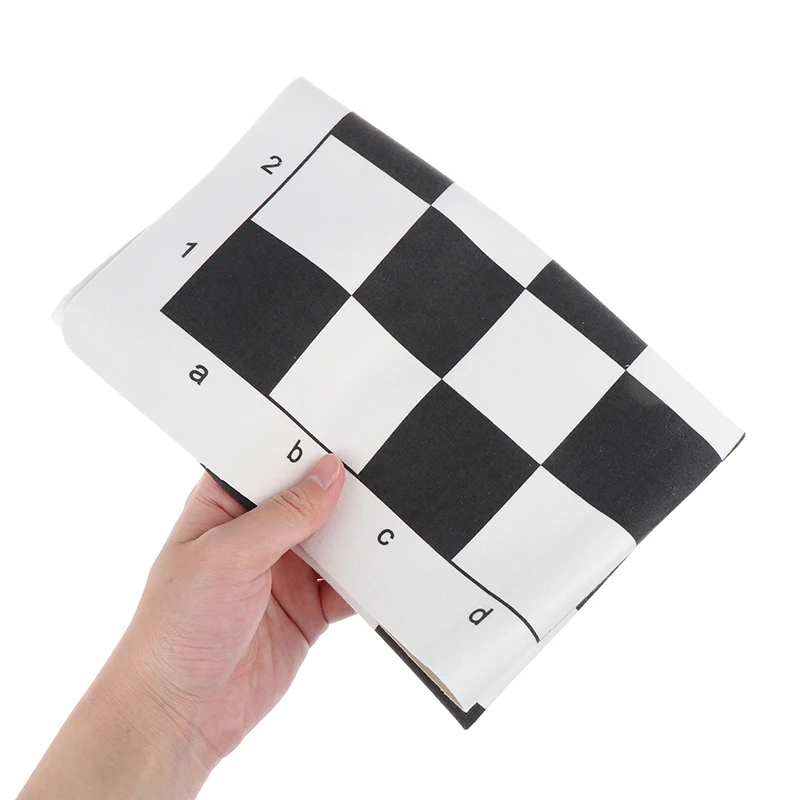 Portable Chess Board 43CM 51CM PU Leather Soft Tournament Chess Board For Children's Educational Games foldable chess board,folding chess board,chess pieces and board,board game,table games