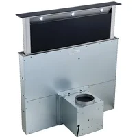 Downdraft hood with 4-speed LCD sliding touch controls 90cm Lift & Lower Silent Cooker Hood for island kitchens 1