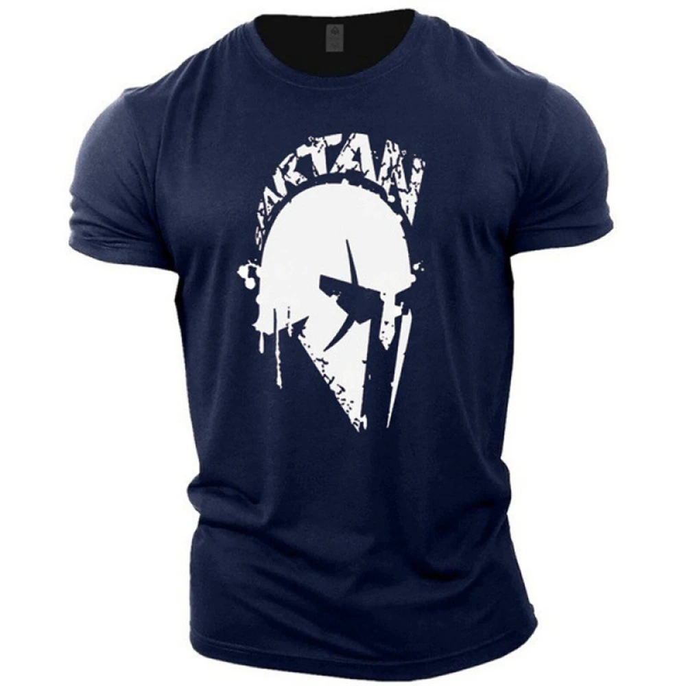 Maglietta Da Uomo Vintage Stampa Spartana Magliette 3D Magliette Estive A Maniche Corte Personalità Streetwear Maglietta Oversize Abbigliamento Uomo