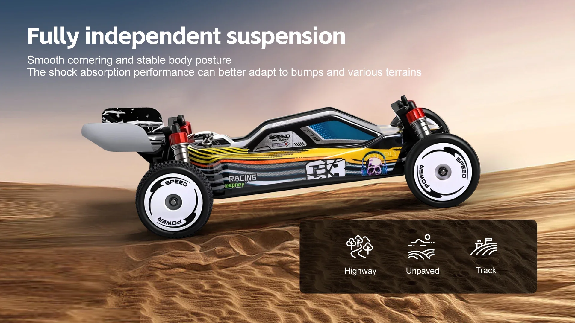 WLtoys 244016 1/24 Scale High Speed 2WD Remote Control Car Drift