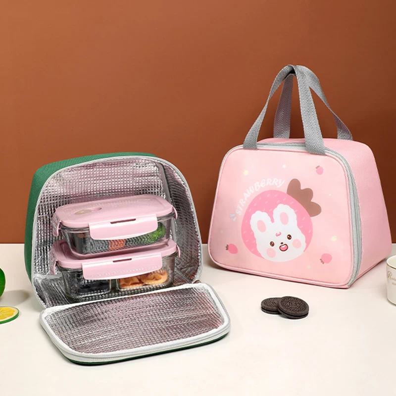 Bolsa con aislamiento térmico, fiambrera, bolsas de almuerzo para mujer,  bolsa de nevera portátil, bolsos de mano, bolsa de comida Kawaii para el  trabajo Tan Jianjun unisex