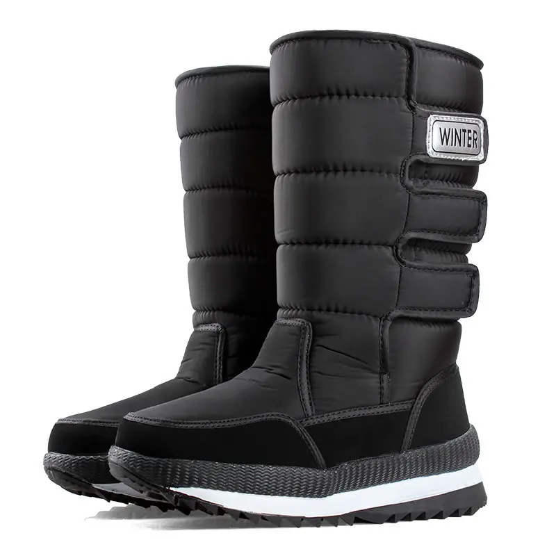 Men's Boots -40&deg; Warm Mid-calf Snow Boots Men Winter Shoes Thicken Plush Comfort Non-slip Platform Booties Plus Size Man Shoes Winter Snow Boots Men Boots
