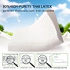 19cm Higher and Thicker pure Latex Pillow For Cervical spine Support sleeping  memory foam pillow  special adult natural rubber 5