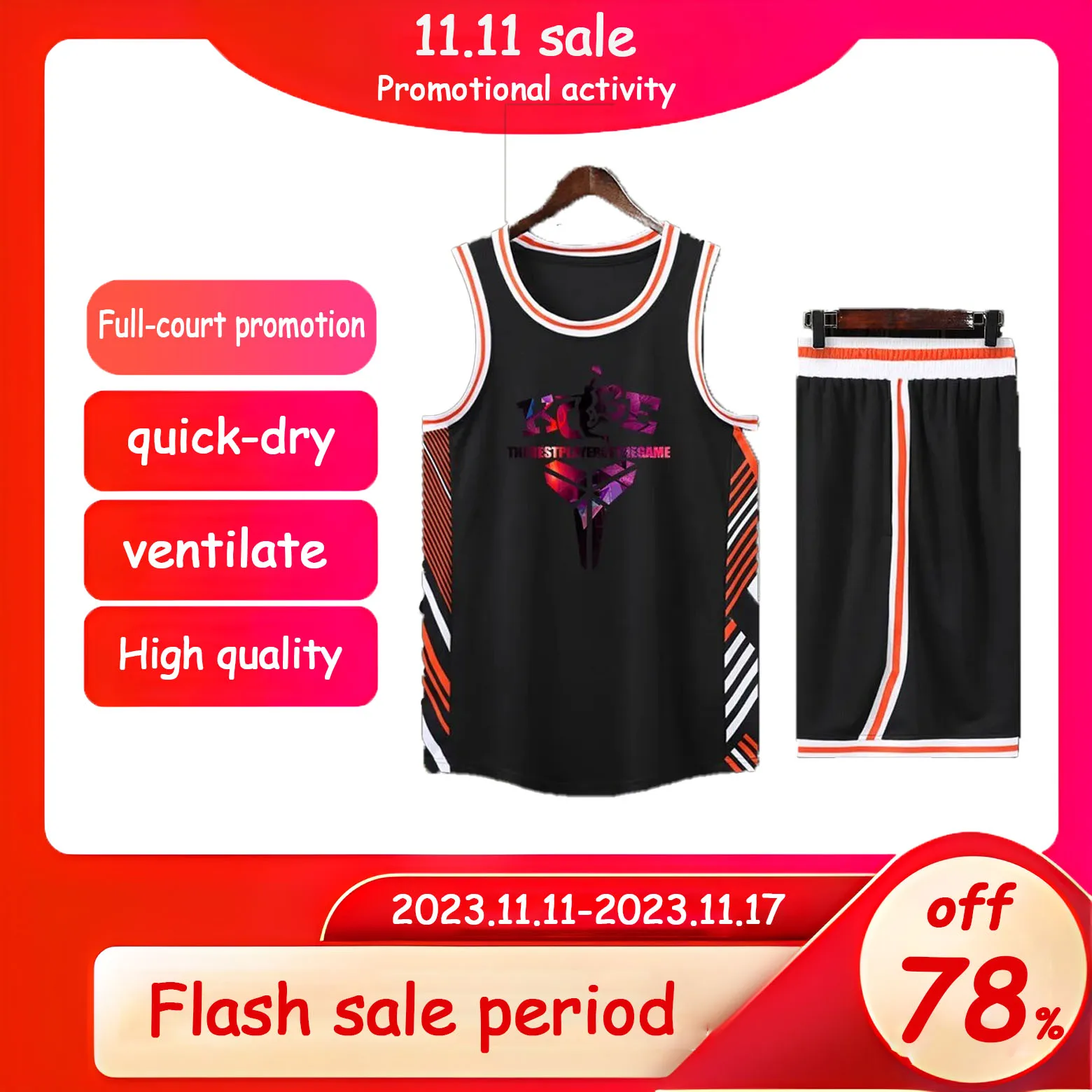 Summer Sleeveless Vest Sports Shorts Set Breathable Pants Fitness Competition Training Basketball Suit Foreign T-Shirt Customiza